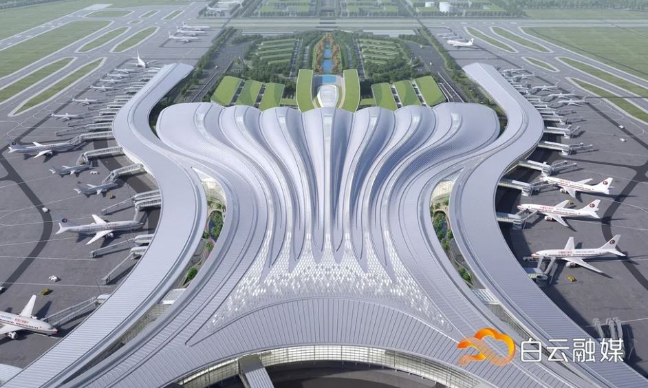 白云國(guó)際機(jī)場(chǎng)三期擴(kuò)建工程效果圖