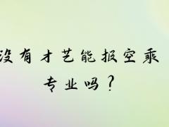 沒(méi)有才藝能報(bào)空乘專(zhuān)業(yè)嗎？