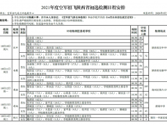 2021年度空軍招飛陜西省初選檢測日程安排