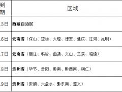 云南省、貴州省、西藏自治區(qū)2020年度空軍招飛定選檢測安排